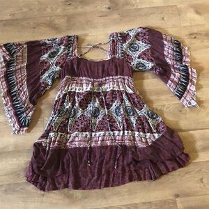 Free People Heart of Gold Mini Dress